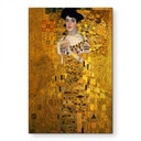 Alu-Dibond brossé avec Effet Doré - Portrait d'Adele Bloch-Bauer - Klimt
