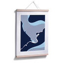 Plakat Nordic Creators - Abstrakcyjny niebieski