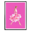 Plakat Korenkova - Fashion Girl różowy