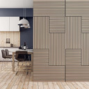 Panneau mural Panneau acoustique mural modulaire Jangal Placage - Chêne Letea
