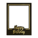 Fotoramme Happy Birthday Black - Festramme til fødselsdagsfest