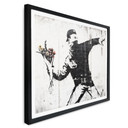 Plakat Banksy - Miotacz kwiatów