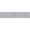 A.S. Création selbstklebende Bordüre Only Borders mit Blumen grau, metallic