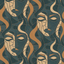 Non-woven tapet MORETTA Elle Decoration 4, bensin