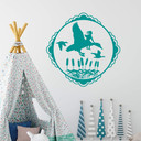 Sticker mural - Le monde fantastique- Vol des canards