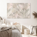 Akrylbillede tropiske blade i junglen pastel - Bloomery Decor