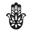 Akrylowa dekoracja dłoni joga hamsa