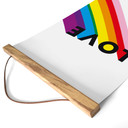 Obraz tkaniny LGBTQIA+ Miłość Tęcza