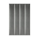 Stoffen Wandpanelen Mollis grijs 90x15 cm