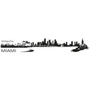 Sticker mural - Miami Skyline