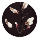 Vægcirkel Treechild - Magnolia Blossoms – print på aluminium (Alu-Dibond)