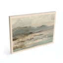Holzbild Sanfte Küstenlandschaft grau - Cheney