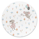 Wandbild Kleine Mäuse mit Luftballons - UN Designs - Rund - Alu-Dibond