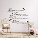 Sticker mural - Dance like nobody...