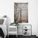 3D Wallsticker shabby vindue Wasinger - Birkeskov