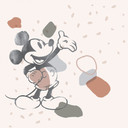Non-woven tapet - Mickey Organic Shapes - 250 x 280 cm