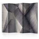 Rumdeler - Abstrakte betonblokke, 5-delt - 225x172 cm