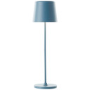 Tischleuchte Cosy, blau, 10 x 37 cm, Metall Tischleuchte Outdoor