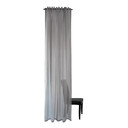 Homing Vorhang Lisa mit verdeckten Schlaufen grau -  2,45x1,40 m