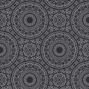 Tapeta graficzna mandala czarna srebrna - tapeta w stylu boho - tapeta z włókniny do salonu kuchnia