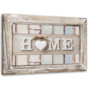 Canvasbillede, billedtekst Home Heart Vintage Style