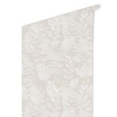 Tapet med mønster af planter, tropiske blade, beige - Bloomery Decor