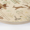 Houten Wanddecoratie Vrolijk Bosleven met Dieren - Oliver Robins - Rond