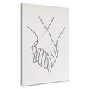 Obraz na płótnie 1X Studio - Line Art Hand in Hand