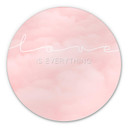 Wandcirkel Alu-Dibond Love is Everything