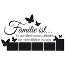 Wandtattoo Familie ist... mit Platz für Fotos
