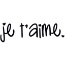Sticker mural - Je t'aime