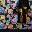 Versace Home luksusowa tapeta Medusa designerska tapeta z włókniny kolorowa tapeta z czarnym wzorem