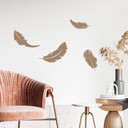 Sticker mural - Plumes