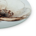 Glasbillede - Dry Blossom Beige Nature Poetry - Treechild - Round