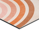 Billede Flydende geometri i retro-look - Costa – print på aluminium (Alu-Dibond)