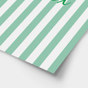 Poster personnalisable rayures vertes