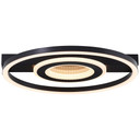 Deckenleuchte Marlies, schwarz, 5 x 37 cm, Metall Glitzereffekt
