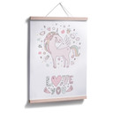Plakat Kvilis - Love you - Jednorożec w szczęściu miłości