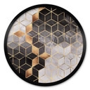 Plakat Fredriksson - Smoky Cubes - Okrągły
