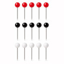 Prikbord Pins in Zwart, Rood, Wit