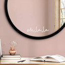 Wallsticker Spejlklistermærke Ohlala + hjerter
