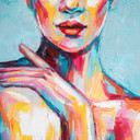 Fototapeta AcrylGirl w kolorze niebiesko-żółtym - włóknina Designwalls 2 - 2,55 x 3,5 m