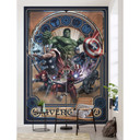 Non-woven tapet - Avengers Ornament - 200 x 280 cm