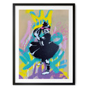 Poster Ballerine avec Graffiti de Football - Habib
