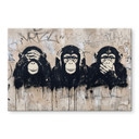 Acrylglasbild Drei Affen Streetart Graffiti - Magnusson - 45x30 cm