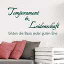 Wandtattoo Temperament & Leidenschaft