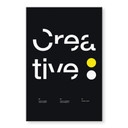 Tableau en verre acrylique Design Typographique Créatif - Sub88 Studio