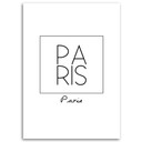 Canvasbillede, Gravure Paris med inskription
