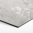 Wanddecoratie in wit met zeshoekig design - Ms Tiff - Alu-Dibond