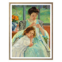 Plakat - Cassatt - Młoda matka szyje